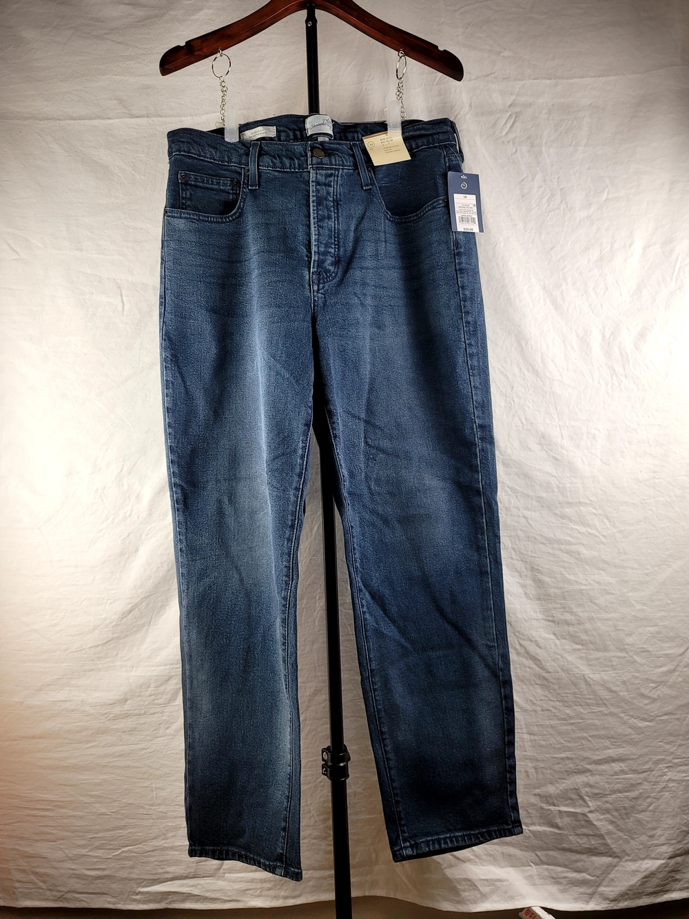 NWT Universal Thread Mid-Rise 80s Slim Jeans Dark Wash Size 16 REG